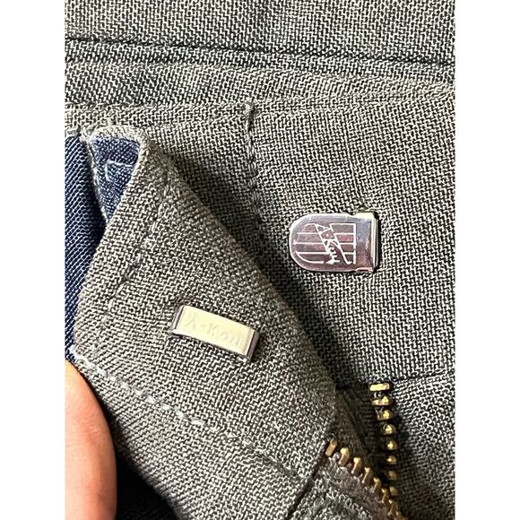 Vintage Military Dress Trousers Olive Green Straight Ideal Zipper KL Sayles 30 - Picture 5 of 15